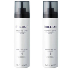 밀본 Milbon 웨이브 인핸싱 무스4 200g, 2개