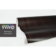 VViViD 마호가니 우드 그레인 비닐 자동차 가구 가전제품 랩 3MIL RHINOC DIY XPO (51.8cm x 121.9cm(1.5피트 x 48인치)), 1.5ft x 48"