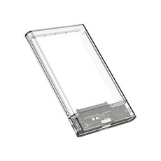 Veloz 2.5吋SATA轉USB3.0 透明硬碟外接盒 免工具安裝 支援機械固態硬碟 高速傳輸, 1個, Velo-33