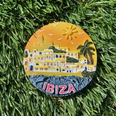 스페인 벨기에 마그넷 브뤼셀 바르셀로나 마드리드 이비자 발렌시아 마요르카 말라가 그라나다 세비야 톨레도 브뤼헤 산티아고 유럽 세계 냉장고자석 마그네틱 기념품, 19.이비자노을