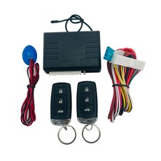 자동차 원격 키리스 엔트리 시스템 중앙 문짝 잠금 키트 LED 트렁크 릴리즈 해제 2 제어, 1개
