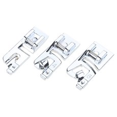 3피스/세트 재봉 헤밍 세트 좁은 롤 헴 풋 좁은 롤 헴 프레셔 3mm 4mm 6mm 헤밍 풋, 3개