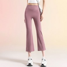 로르카 여성 하이웨스트 8부 부츠컷 플레어 요가 필라테스 애슬레저 데일리 슬림핏 신축성 레깅스 B06040621