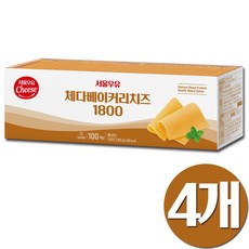 슬라이스치즈100매, 4개, 1.8kg