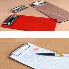 마켓다인 영수증 클립보드 영수증홀더 계산서꽂이 chl29232Bl, 1단, 레드(소)