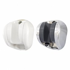 蝴蝶衛浴 白色ABS淋浴噴頭掛架 壁掛式穩固支撐 浴室簡約設計, 【E櫃43】 電鍍色(適合金屬軟管)