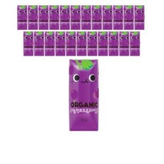 오가닉 유기농 적포도&보라당근, 10개, 125ml