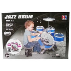 小胡玩具 電鍍卡通套裝爵士鼓 兒童音樂玩具, 隨機, 1個