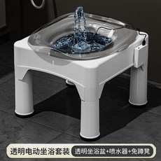 좌욕기 변기 비데 전립션 이동 치항 가정용 좌훈 똥꼬 엉덩이 플라스틱, 일반 전동비데+받침대