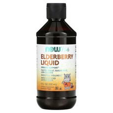 NOW Foods 孩童接骨木莓補充液, 237ml, 1瓶