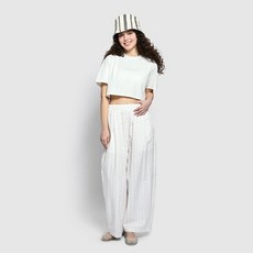 JAJU 여 소로나 크롭 반팔 티셔츠 J115201310001 531805