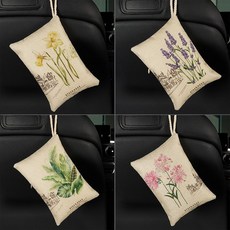 竹炭包 汽車用 新車除甲醛 除異味 車內除味 活性炭包 車載去味專用擺件, 1個, 植物版掛式4大包2KG