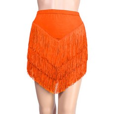 베씨 라틴댄스 3단 브이라인 수술 스커트 밸리 라인 공연복 벨리 단체 여자