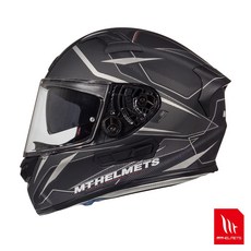 MTHELMETS MT安全帽 KRE SV INTREPID 消光黑灰 全罩 通過台灣安全認證標準, XL