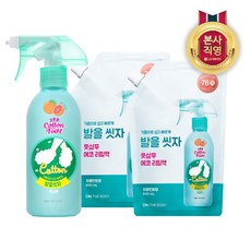 [LG생활건강] 온더바디 코튼풋 발을씻자 풋샴푸 자몽 385ml x 1개 + 자몽리필 500ml x 2개, 1.385L