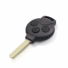 DIYKEY 메르세데스 벤츠 스마트 포투 451 2007 ID46 칩 433Mhz 리모컨 자동차 키 쉘, 01 shell case, 01 1PC KEY