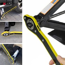 SUV 자동차 액세서리용 수동 크랭크 가위 잭 노동 절약형 래칫 렌치 효율적인 타이어 교환 도구, 1개