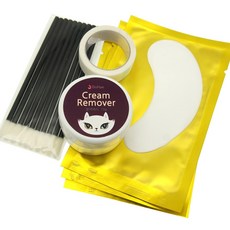 실키블랙 속눈썹 크림 리무버 10g 키트 연장 글루 제거, 1개