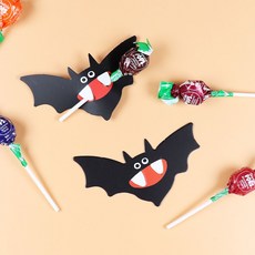 할로윈 데이 사탕 과자 선물 세트 과자 꾸러미 어린이집 답례품 단체 개별포장 간식 박쥐 사탕페이퍼, 1개