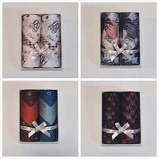 백화점 브랜드 닥스 DAKS 남녀 공용 2매 손수건 세트 28종 택1 DAKS2408 677384