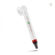 수중 온도 측정 투명 유리관 수온계 열대어 금붕어 관상어 사육 물 온도 체크, 1개