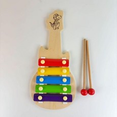嬰兒兒童八音木質手敲琴, 1個, 小號五音琴