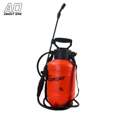 A.O 5L手動噴霧桶】耐酸鹼噴壺 氣壓式噴霧桶 噴霧器 噴壺 噴水壺 耐酸鹼噴霧器 消毒液 噴藥桶, 1個, 加長萬向銅噴桿