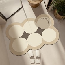 Always Good 浴室墊可水洗矽藻土墊 60 厘米 x 40 厘米, 淺米色, 1個