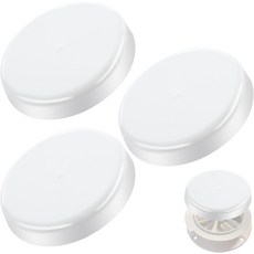 1개 RV 지붕 버섯 통풍구 배관 및 물 덮개 보호 캡 키스톤 트레일러 모터홈 캠퍼용 흰색, 1 Pcs Vent+1 Pcs Cover