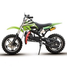 레저용 미니 오토바이 산악 49cc 소형 포켓 바이크 미니오토바이 소형오토바이 경량, 1개, 그린 대형 바퀴