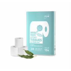 애터미 3겹 천연펄프 화장지, 35m, 15개입, 4개