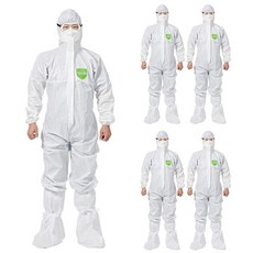 모다 3000 일회형 보호복 원피스 작업복 방진복 방역복 도장복 사이즈, 5개