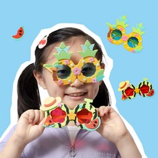 유아 선글라스 만들기 EVA 과일모양 안경만들기, 선글라스 파인애플