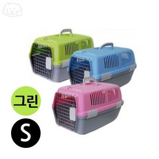 리니펫 도기프렌드 칼라 이동장 그린 S 중형견이동가방