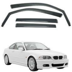 比德堡崁入式晴雨窗 寶馬BMW 318i / E46 (1998-2006) 專用 嵌入式 標準款, BMW E46 前窗, 崁入式