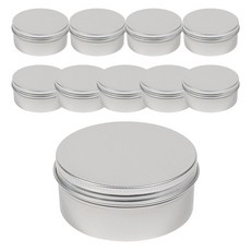 틴케이스 100ml 10개 알루미늄 실버 캔들 용기 재료 향초