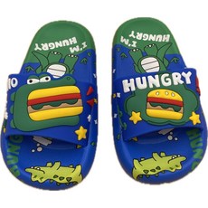 可愛鱷魚漢堡造型兒童涼拖鞋，輕便防滑舒適，寶貝夏日必備