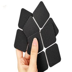 무지개도토리 소음흡수EVA 유리밀림방지, (사각/검정)중