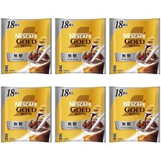 네스카페 골드블렌드 포션 무당 18개×6봉지 아이스커피 농축 희석, 18