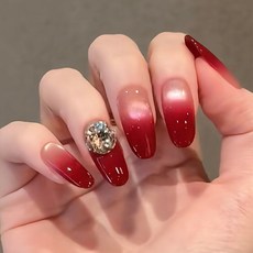 穿戴甲甲片高級感手工法式豹紋貓眼美甲片女士預製假指甲, 1個, BY2520儀態萬方:全碼(M/S/XS)成品條#30片/板