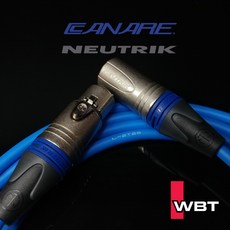 마이크 케이블 카나레 뉴트릭, 1개, 블루, 1m