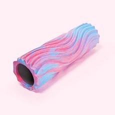 터치온리 마사지 EVA 폼롤러 필라테스 요가 스트레칭, 핑크+블루, 1개