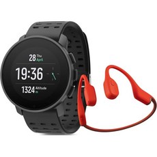 SUUNTO 순토 9 Peak Pro GPS 스포츠 시계 블랙 소닉 골전도 헤드폰 레드 203188, SUUNTO 순토 9 Peak Pro GPS 스포츠 시