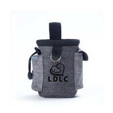 寵物外出訓練零食腰包：多功能狗狗遛狗包，附撿便袋收納，輕巧方便, 寵物訓練包 【 淺灰】, 1個