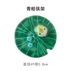 日本製 清水燒 青蛙筷架 - 可愛日式餐具, 1個, 青蛙筷架 * 一個