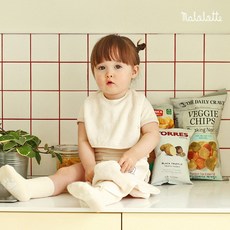 마롤로뜨 유아용 모달 테리 턱받이, 아이보리, 1개입, 1개