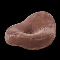 꼬리뼈 방석 도너츠방석 수술방석 타원형 수험생 싱글홀, 싱글홀 두꺼운 핑크 42x38