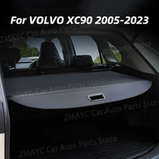Volvo 호환 XC90 2005-2023 용 뒷 트렁크 카고 커버 파티션 셸터 커튼 후면 랙 인테리어 장식 자동 액세서, 02 XC90 2015-2023