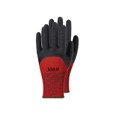 防滑手套 工作手套 手機手套 搬貨手套 沾膠防滑手套 防護手套 PU乳膠手套 止滑手套, 紅色, 1個