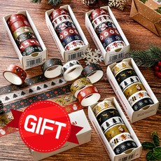 레더스 다꾸 세트 크리스마스 종이 마스킹테이프, 03. ZS03 크리스마스 6종